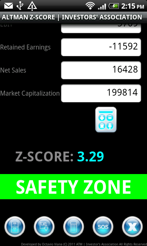 Altman Z-Score mobile
