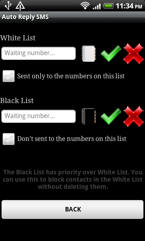 White and Black List