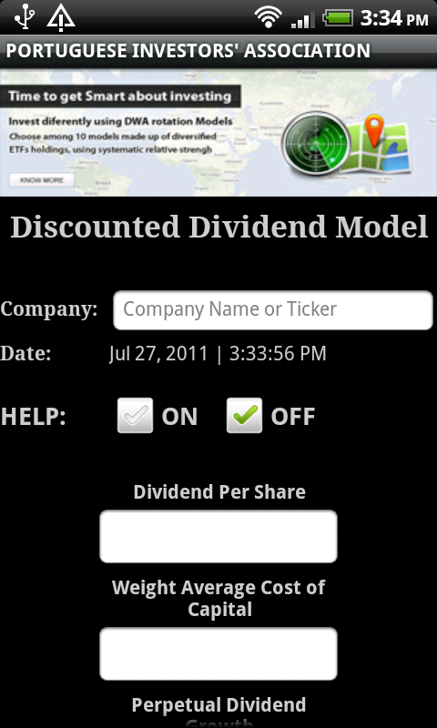 Discounted Dividend Model